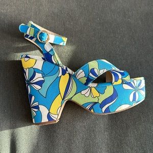 Printed Block Heels